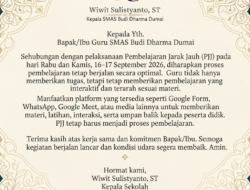 Kepala SMAS Budi Dharma Dumai: Kesehatan dan Kualitas Belajar Siswa Adalah Prioritas yang Berjalan Beriringan